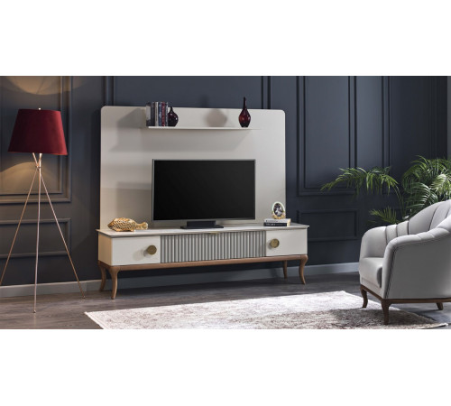 Часть мебельной стенки  для ТВ тумбы  (PESARO) PESR-15В